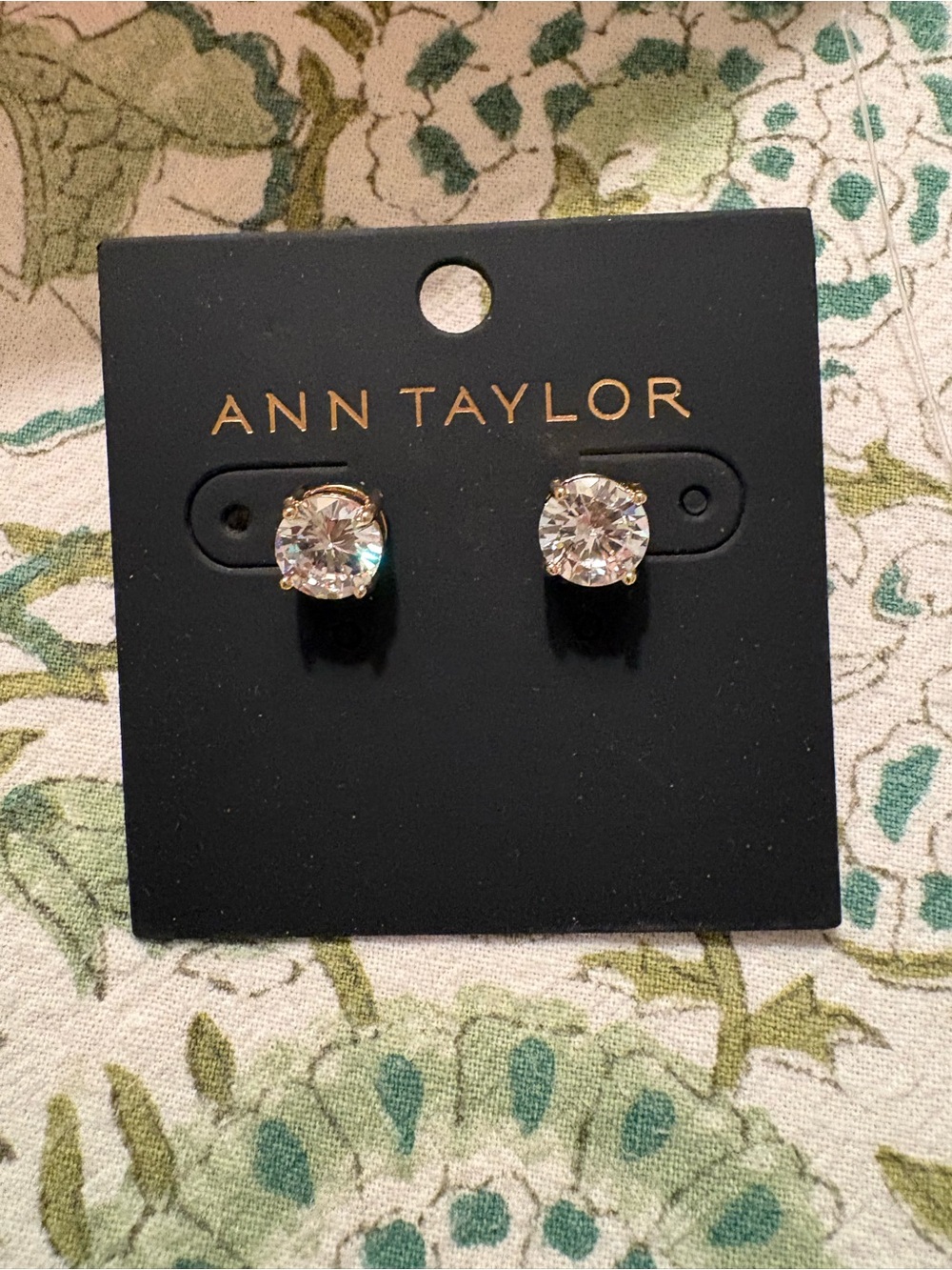 Ann Taylor Diamond Stud Earrings